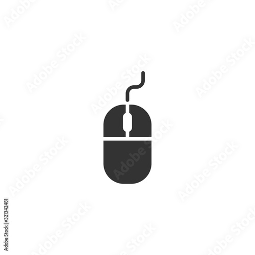 Mouse icon template color editable. Mouse symbol vector sign isolated on white background illustration for graphic and web design.