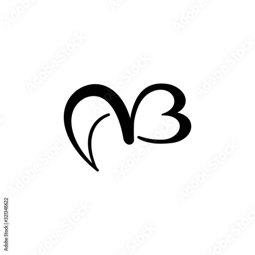 initial letter ab or ba logo vector designs