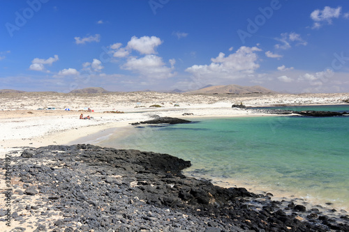 Beautiful beaches at north of El Cotillo  Fuerteventura