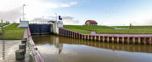 channel and closed to adjust the water level photo