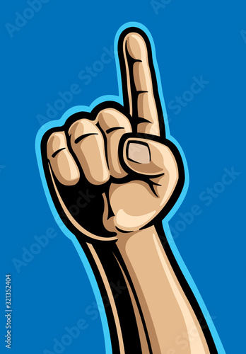 Number one hand