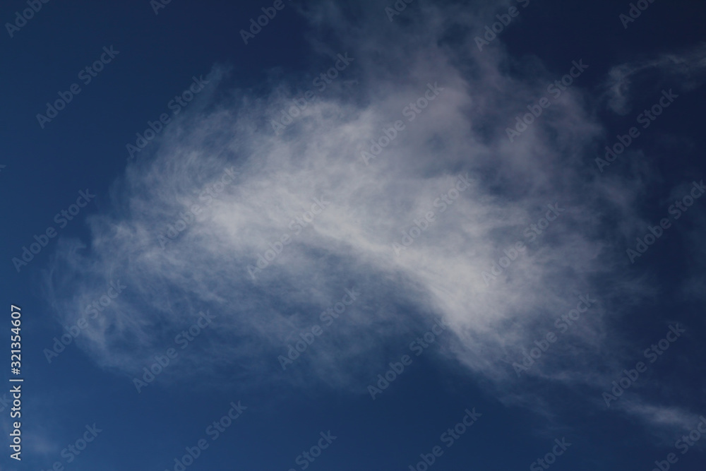 Obraz premium The vast blue sky and clouds sky. blue sky background with tiny clouds. blue sky panorama.