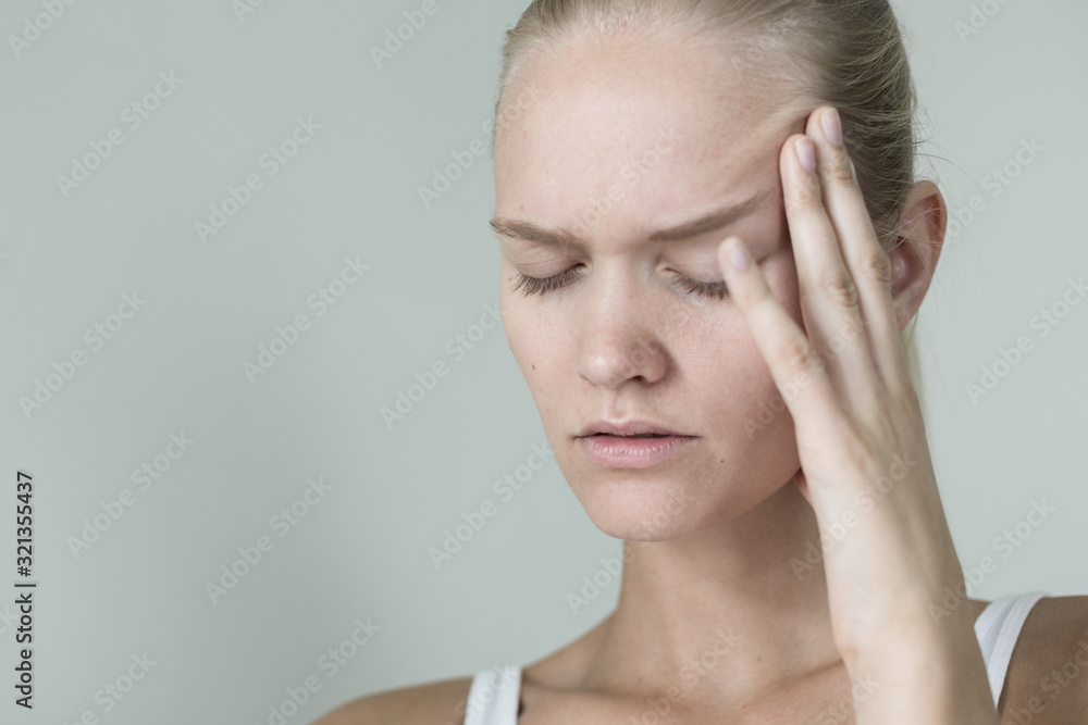 Stressed woman suffering from anxiety. Depression. Stressed woman suffering from anxiety. Depression.