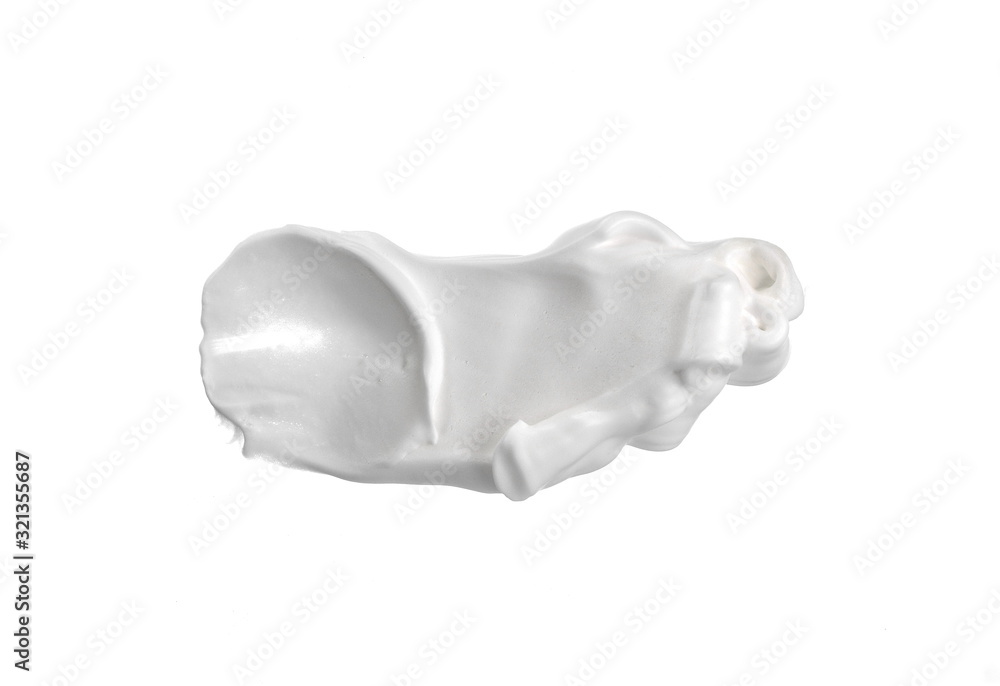 Shave foam isolated on white background. Shave foam (cream) sample, isolated on white. Shave foam isolated on white background. Shave foam (cream) sample, isolated on white.