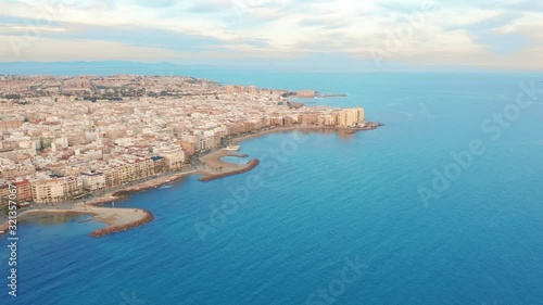 Wallpaper Mural Aerial view. A beautiful flight over the coast of Torrevieja on the Costa Blanca in Spain. Torontodigital.ca