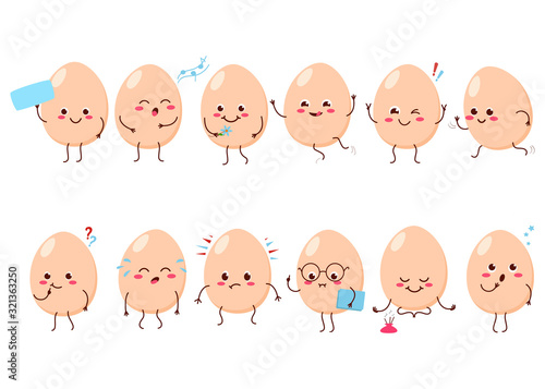 Cute cartoon character Egg