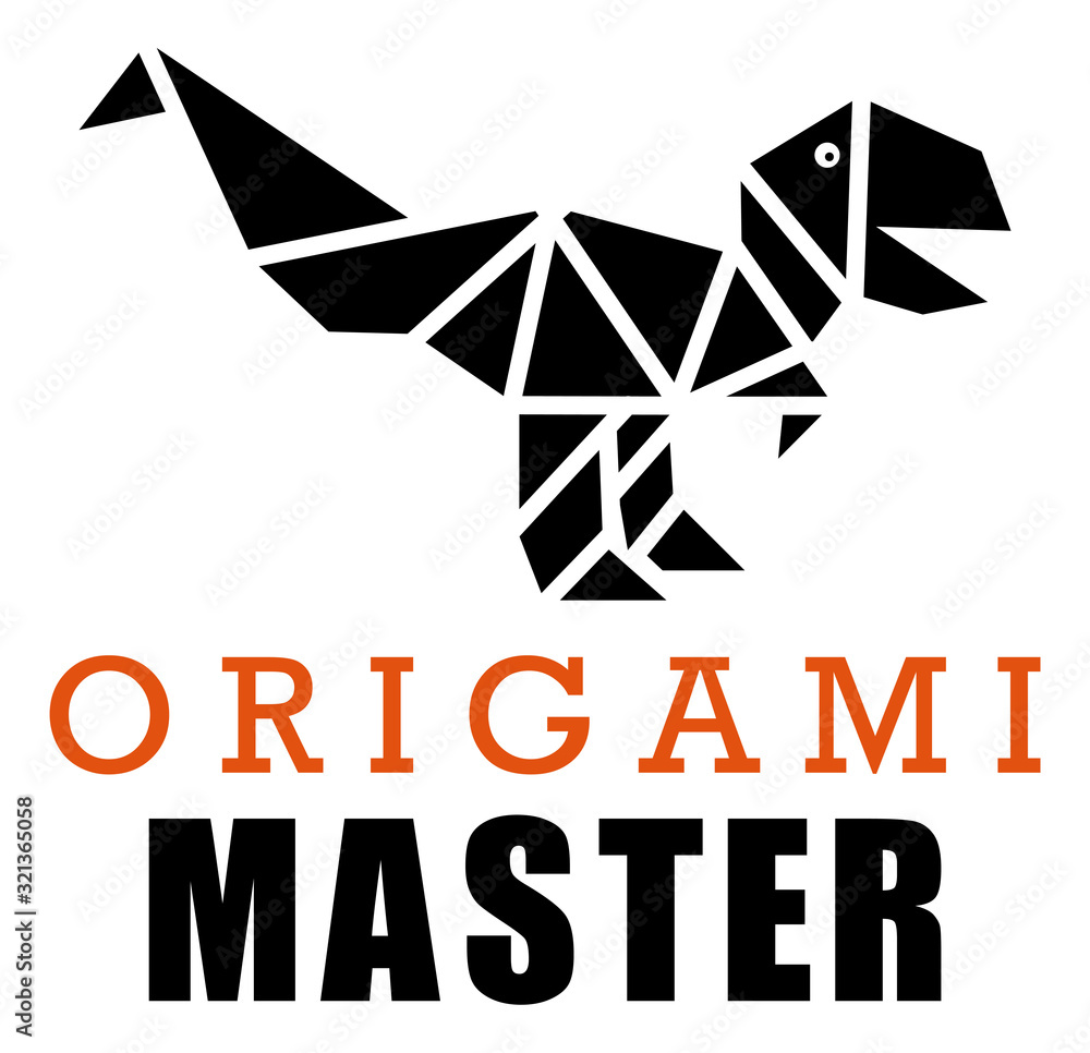 Obraz premium Origami master with T-Rex
