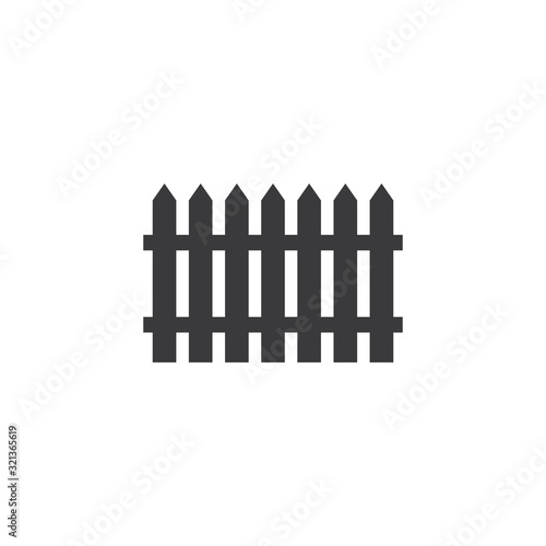 Fence logo icon vector