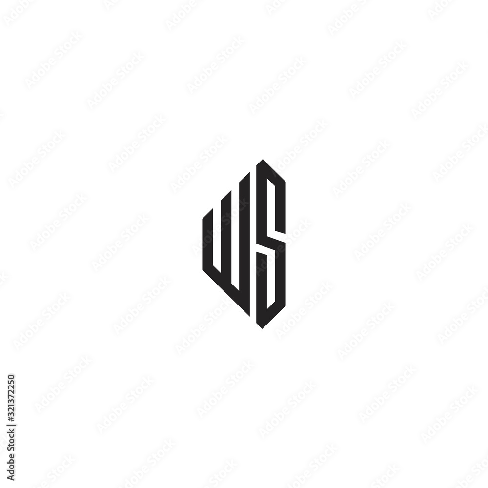 WS W S Letter Logo Design Vector WS W S Letter Logo Design Vector