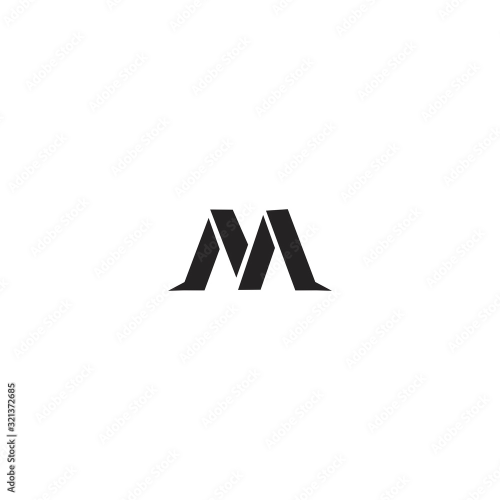 M initial letter logo design template M initial letter logo design template