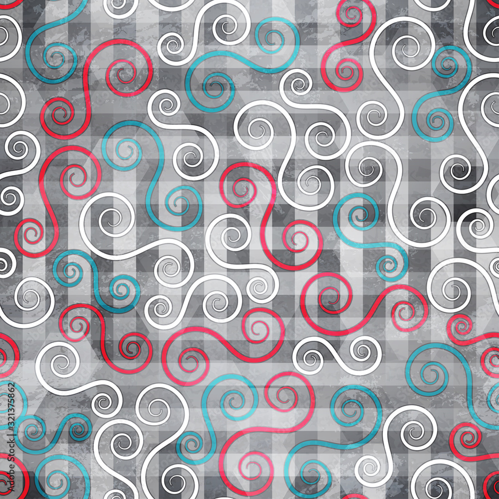 abstract spiral seamless texture with grunge effect