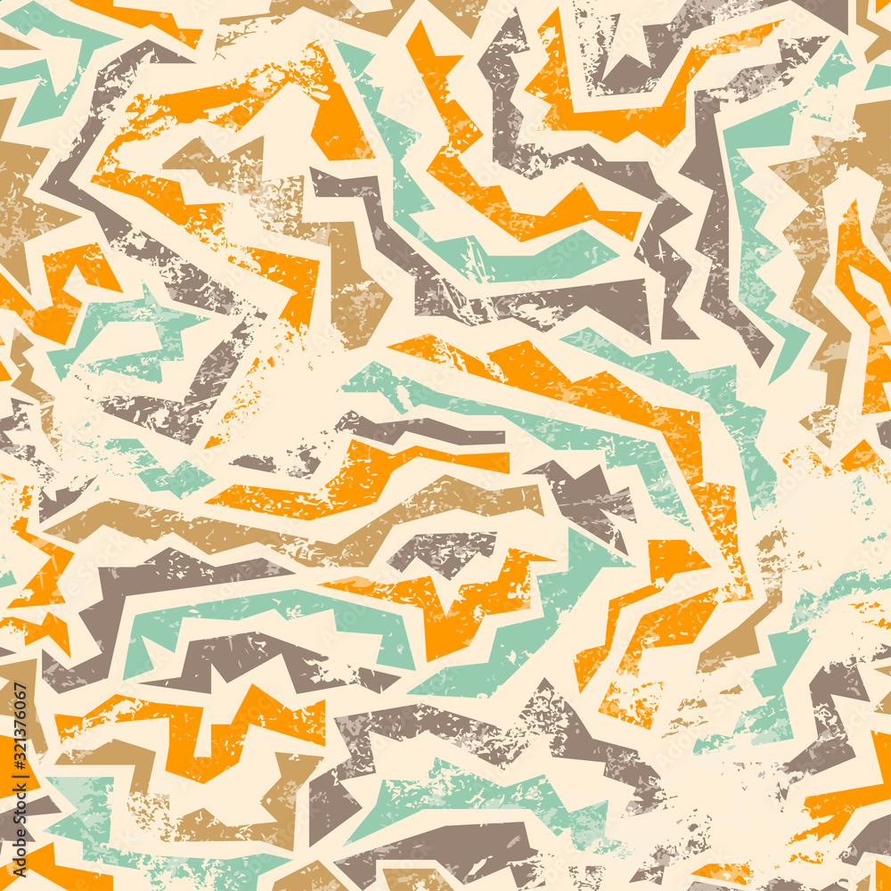 ancient seamless pattern with grunge effect