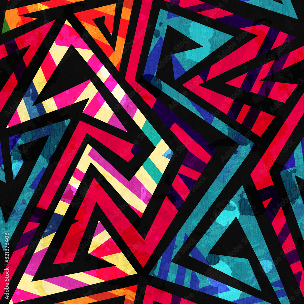 bright labyrinth seamless pattern with grunge effect bright labyrinth seamless pattern with grunge effect