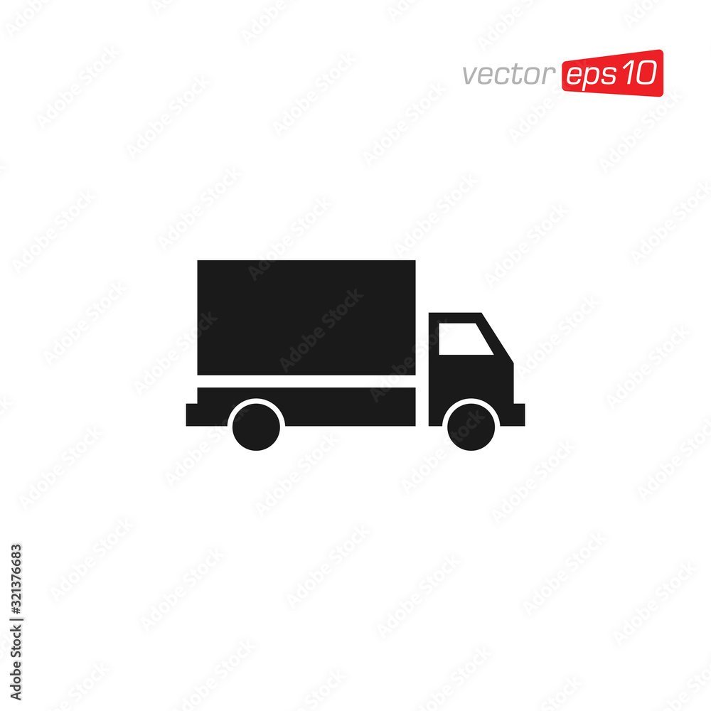 Truck Delivery Icon Design Illustration