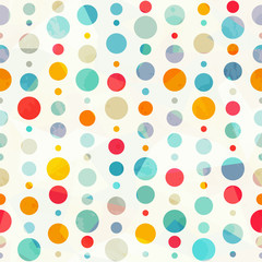 Crédence de cuisine Cercles patrons colored circle seamless pattern  © gudinny