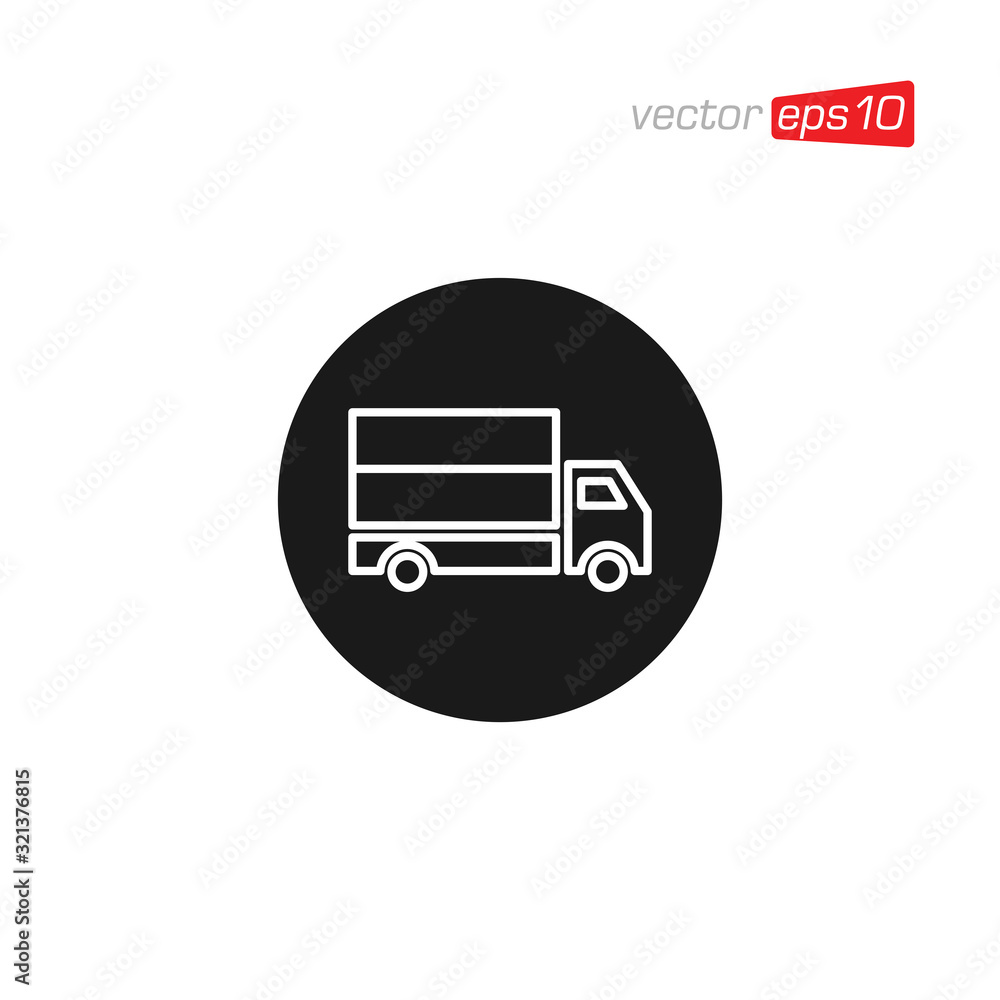 Truck Delivery Icon Design Illustration