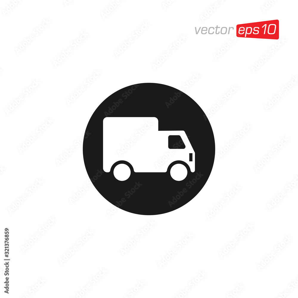 Truck Delivery Icon Design Illustration Truck Delivery Icon Design Illustration