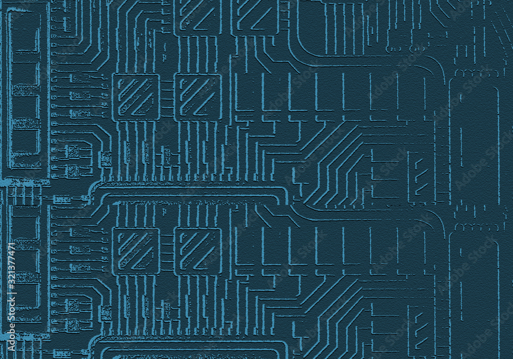 abstract blue line electronic background