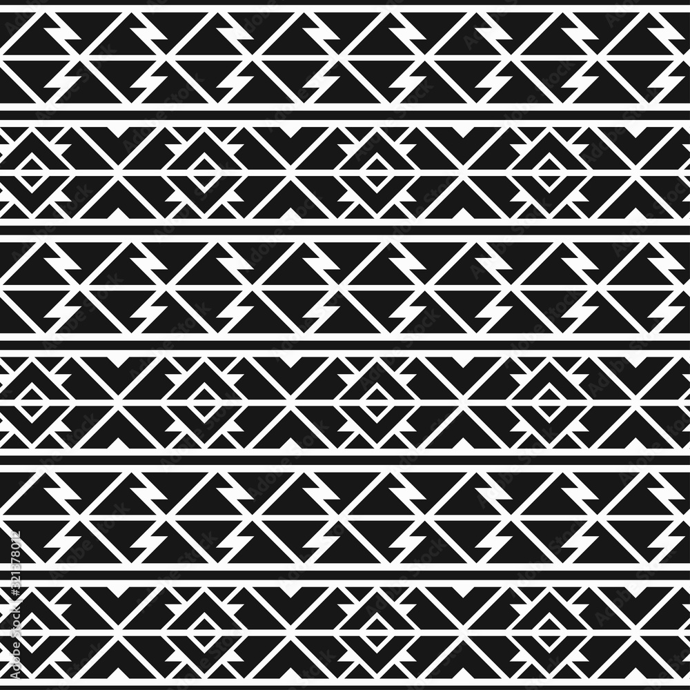 monochrome tribal seamless pattern monochrome tribal seamless pattern