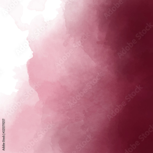 Dark burgundy, wine color watercolor background. Dark red luxury background.