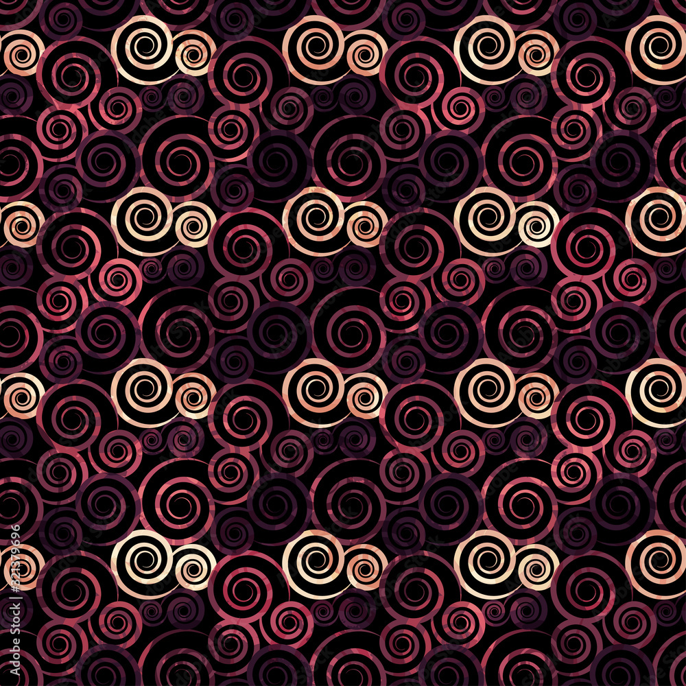 vintage red spiral seamless