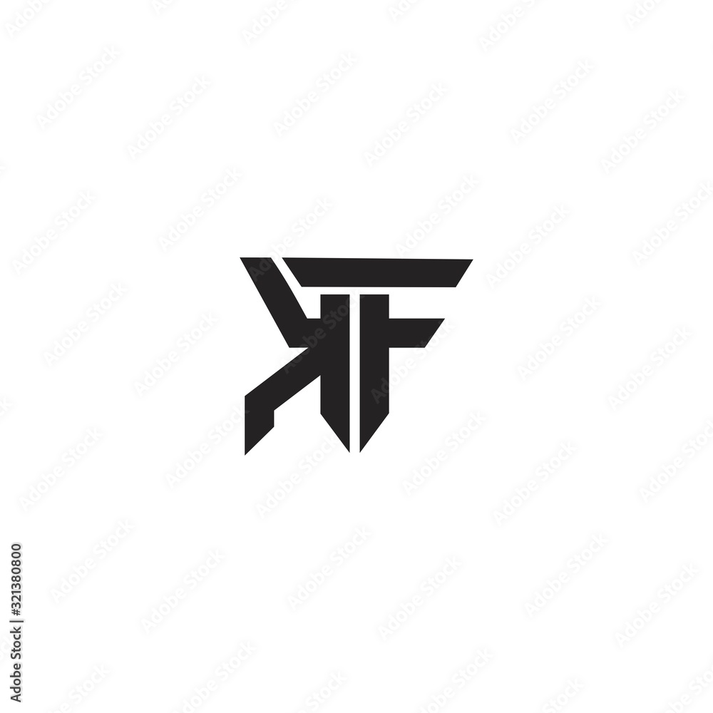 KF K F Letter Logo Design Template KF K F Letter Logo Design Template