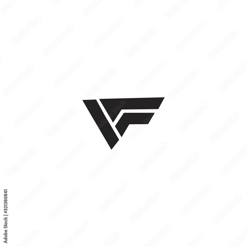 VF V F initial logo design template VF V F initial logo design template