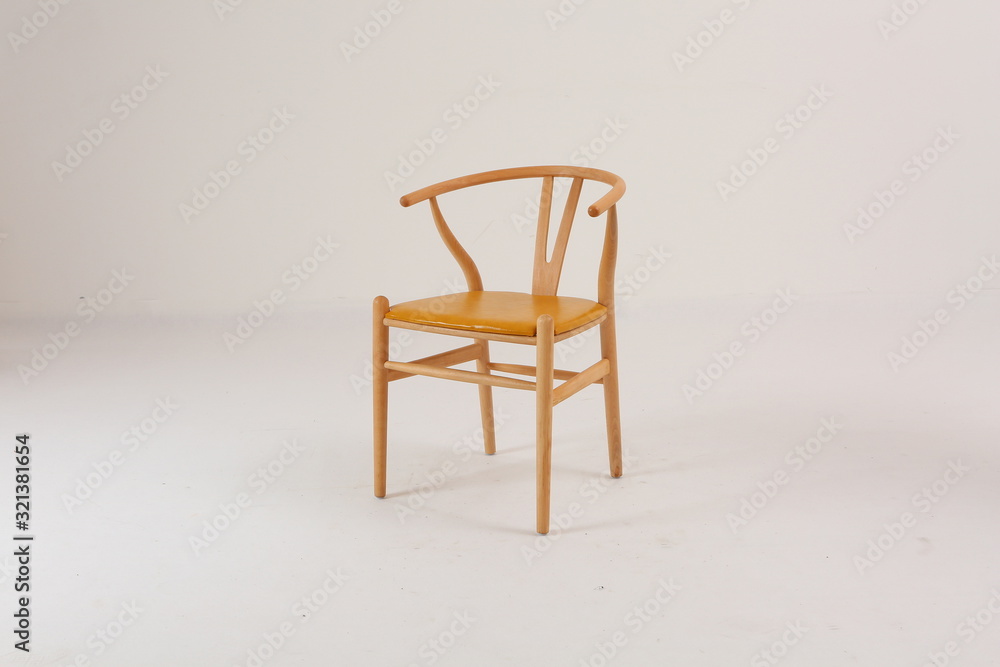 Fototapeta premium In some Asian countries and China, craftsmen use cane or wicker furniture on a white background. It can make people relaxed and happy. Usually this material can be used for backrest, rocking chair, ta