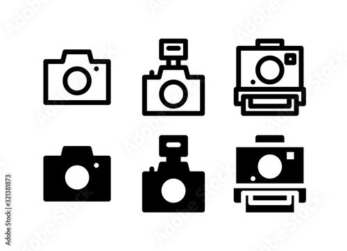 Camera Icon. Holiday & Travel Icon Set Vector Logo Symbol.
