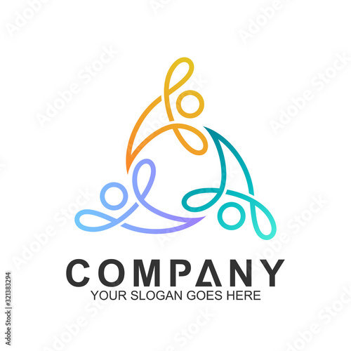 People Care Logo In Line Style,Friendship Logo,World Unity,Family Connection,Foundation Kids,People Sport,Gym And Fitness,Human Community Icon