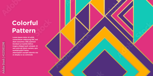 Abstract Colorful Geometric Background