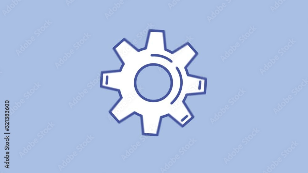 Gear line icon on the Alpha Channel Gear line icon on the Alpha Channel