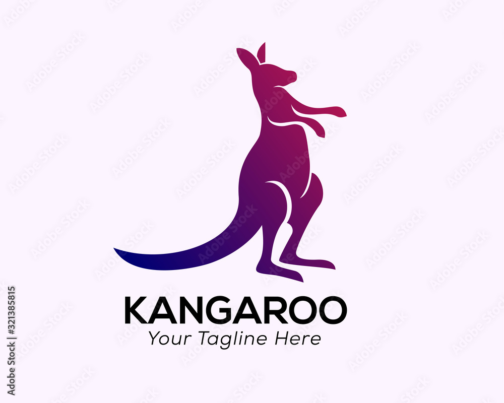Fighting kangaroo logo design inspiration Fighting kangaroo logo design inspiration