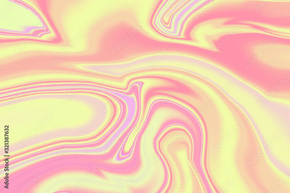 Obraz premium Abstract Natural Luxury marble texture. Wonderful background in Holographic Foil. Digital art. Marbleized effect.