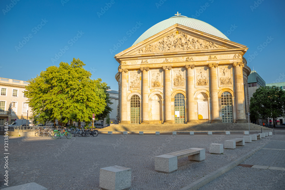 St. Hedwig's Cathedral on the Bebelplatz in Berlin, Germany