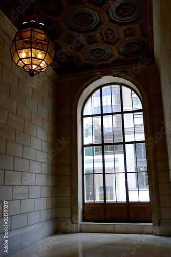 Dramatic Window at the New York City Public Library