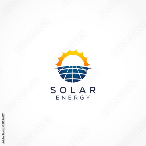 solar energy power Logo  icon