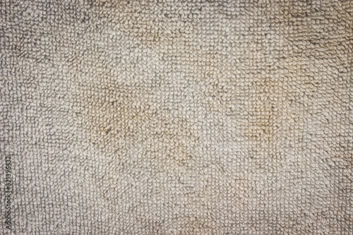 Old towel close-up fabric and texture background.