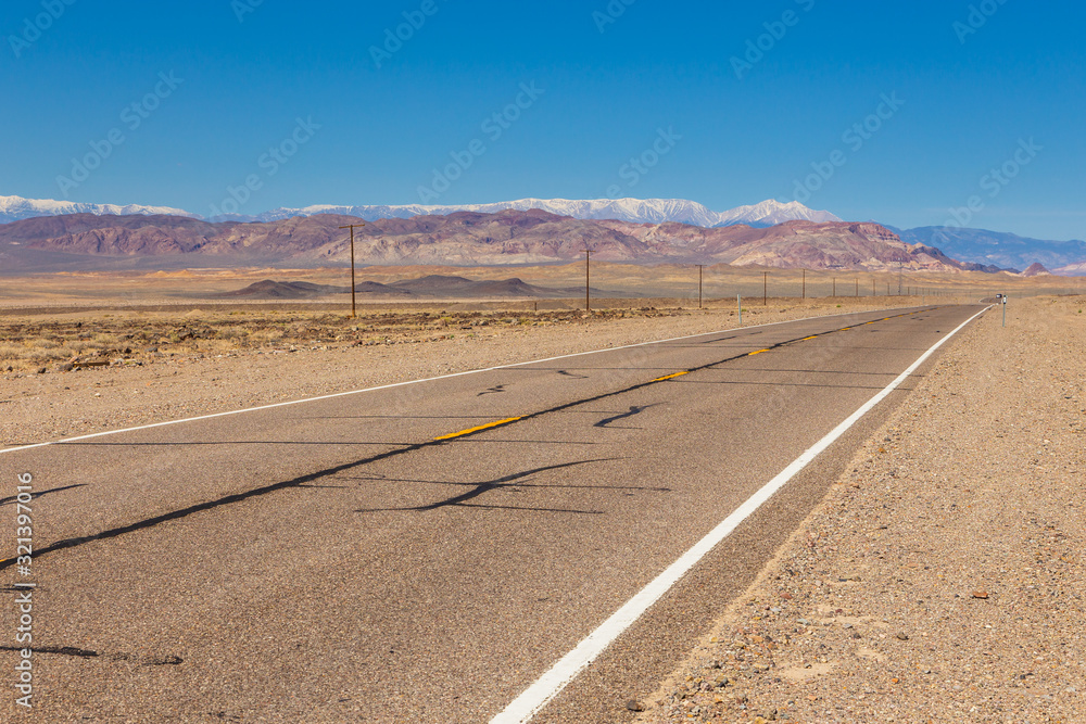 View of the wilderness along the Veterans Memorial Highway in Nevada, Nevada, USA. View of the wilderness along the Veterans Memorial Highway in Nevada, Nevada, USA.