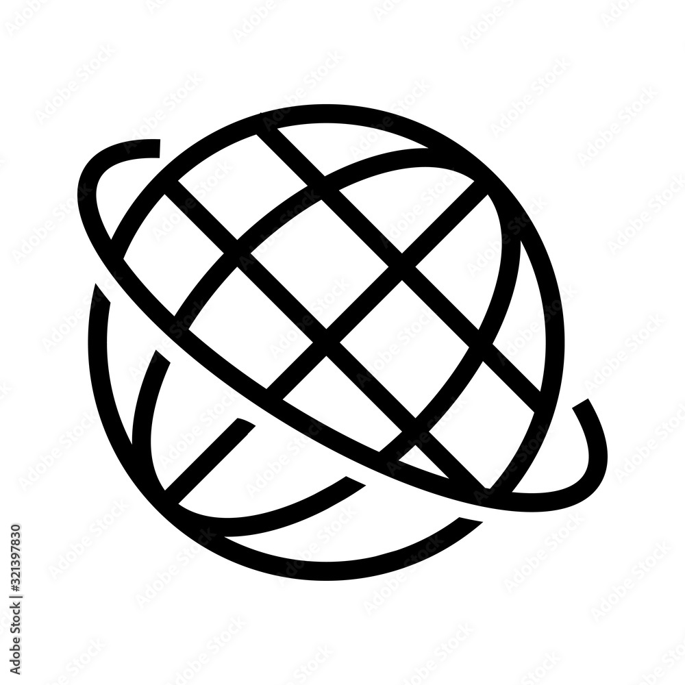 Obraz globe icon design vector logo template EPS 10