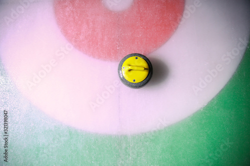 Wallpaper Mural curling stone on ice near the home colorful background Torontodigital.ca