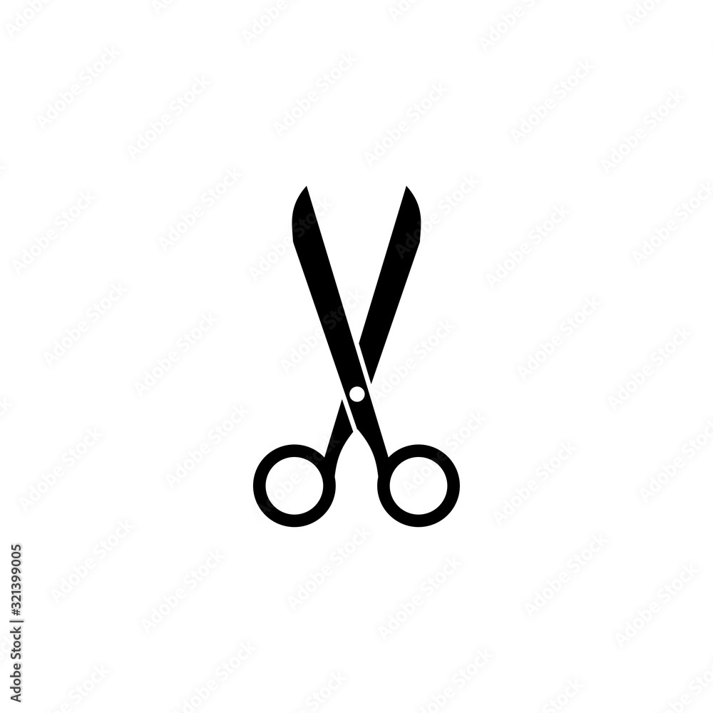 scissor icon design vector logo template EPS 10 scissor icon design vector logo template EPS 10