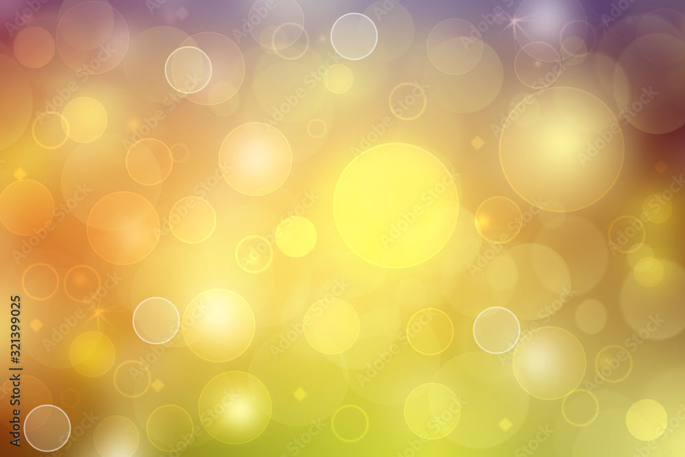 Abstract blurred fresh vivid spring summer light delicate pastel yellow pink orange green bokeh background texture with bright circular soft color lights. Beautiful backdrop illustration. Abstract blurred fresh vivid spring summer light delicate pastel yellow pink orange green bokeh background texture with bright circular soft color lights. Beautiful backdrop illustration.