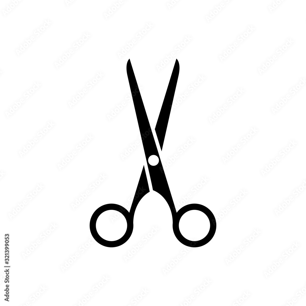 scissor icon design vector logo template EPS 10 scissor icon design vector logo template EPS 10