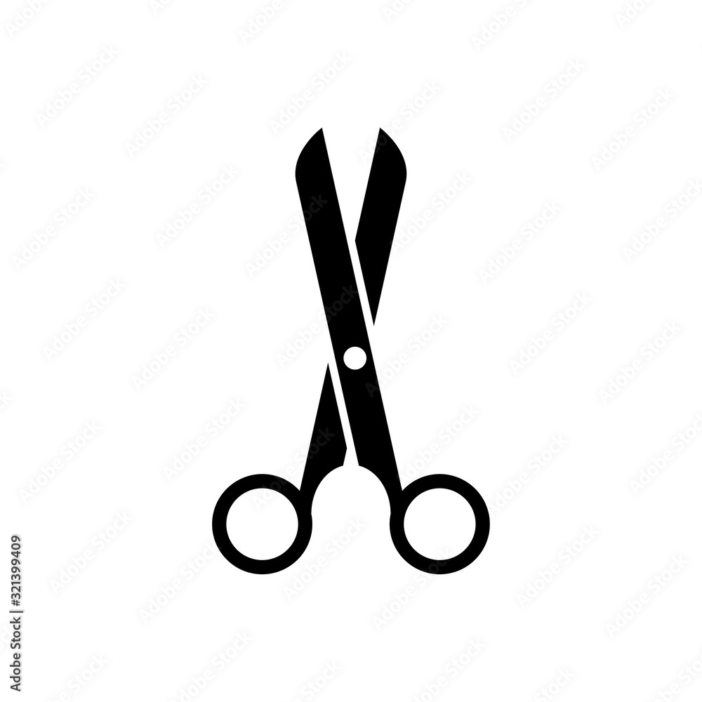 scissor icon design vector logo template EPS 10 scissor icon design vector logo template EPS 10