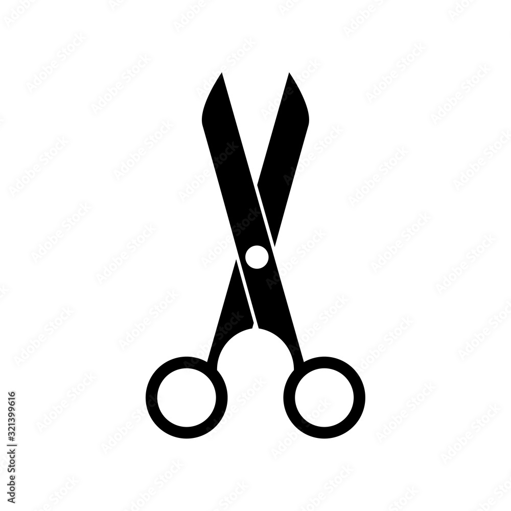 scissor icon design vector logo template EPS 10 scissor icon design vector logo template EPS 10