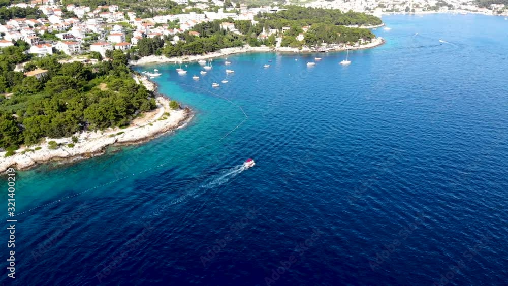 Flying over Hvar has a history as center for Croatia trade, culture and travel. Flying over Hvar has a history as center for Croatia trade, culture and travel.