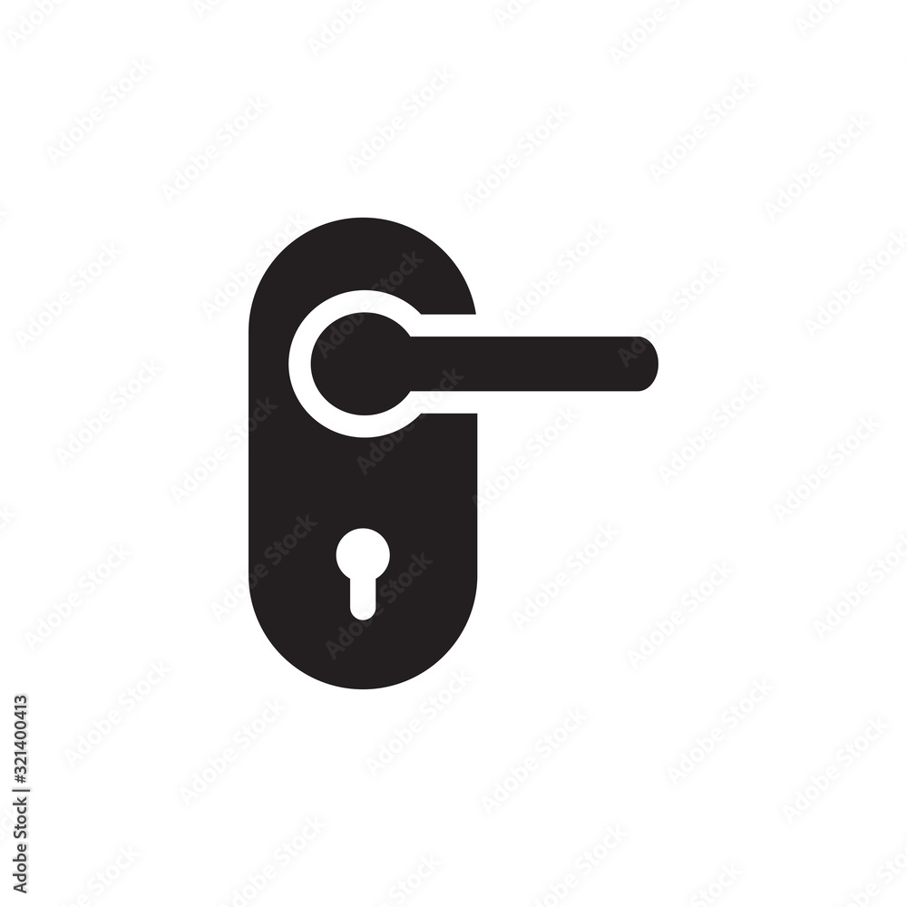 handle door icon vector design logo template EPS 10 handle door icon vector design logo template EPS 10