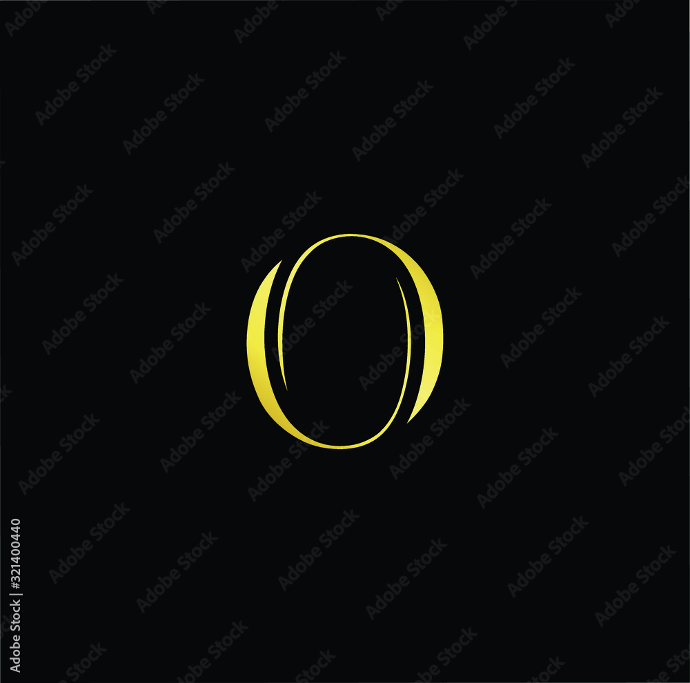 Outstanding professional elegant trendy awesome artistic black and gold color O OO initial based Alphabet icon logo. Outstanding professional elegant trendy awesome artistic black and gold color O OO initial based Alphabet icon logo.