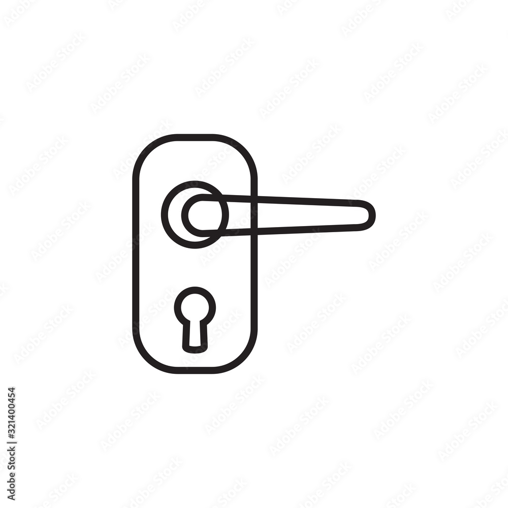 handle door icon vector design logo template EPS 10 handle door icon vector design logo template EPS 10